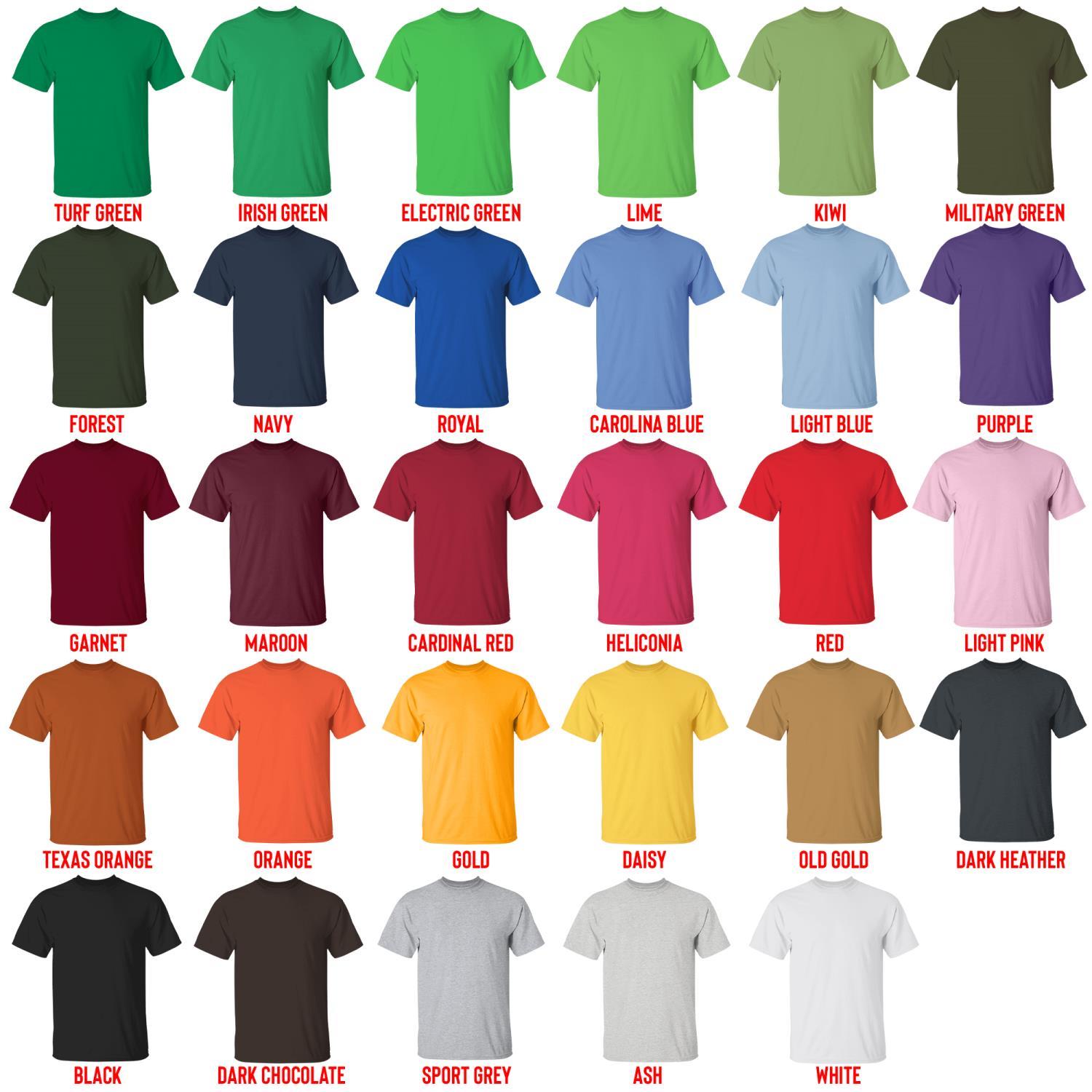 t shirt color chart - Mortal Kombat UK Shop