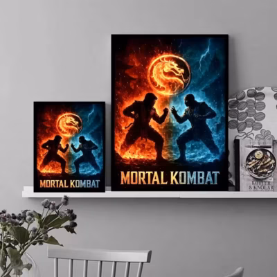 Mortal Kombat Raiden Thunder God Wall Art
