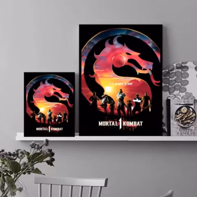 Mortal Kombat Scorpion Fierce Warrior Wall Art