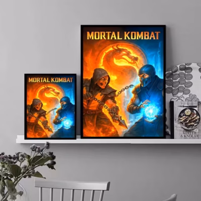 Mortal Kombat Legendary Fighters Collection Wall Art