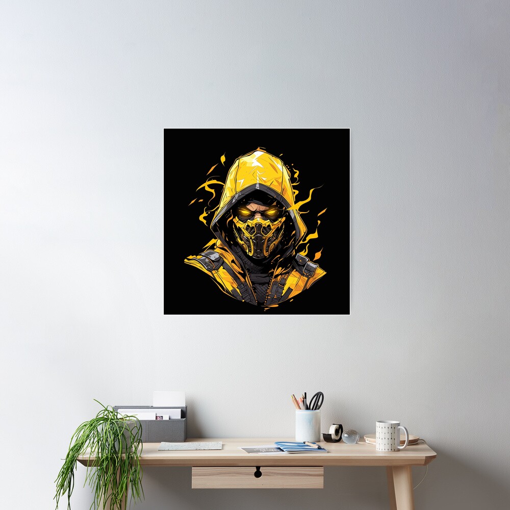Scorpion Retro Graphic Tee Poster - Image 2