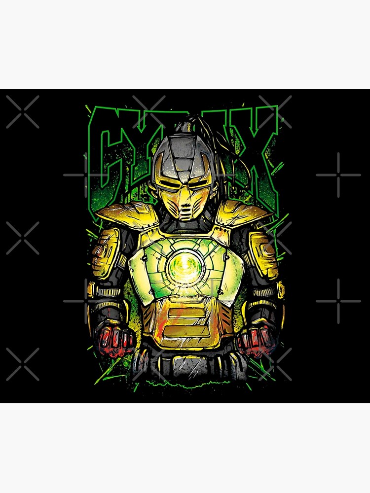Mortal Kombat Cyrax Throw Pillow - Image 2