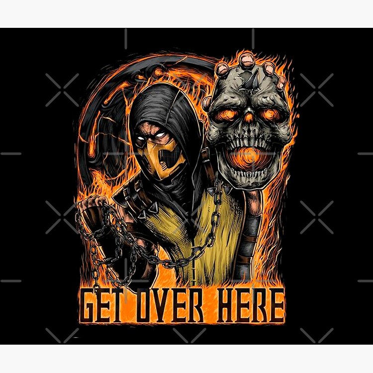 Mortal Kombat Scorpion Get Over Here Tote Bag - Image 2