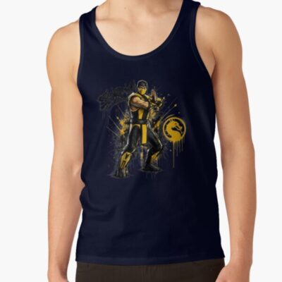 Scorpion Retro Tribute To Mortal Kombat Tank Top