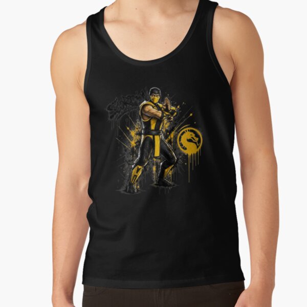 Scorpion Retro Tribute To Mortal Kombat Tank Top - Image 3