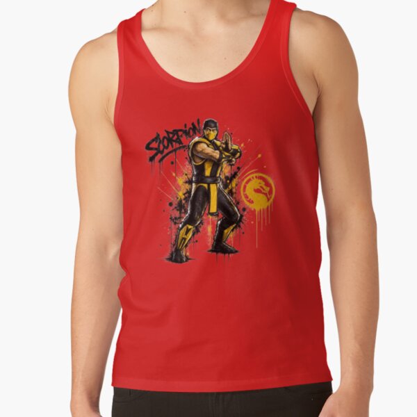 Scorpion Retro Tribute To Mortal Kombat Tank Top - Image 5