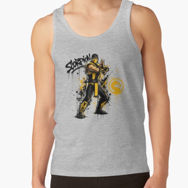 Scorpion Retro Tribute To Mortal Kombat Tank Top - Image 4