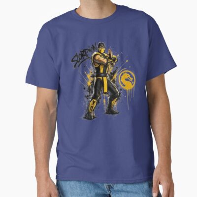 Scorpion Retro Tribute To Mortal Kombat T-shirt