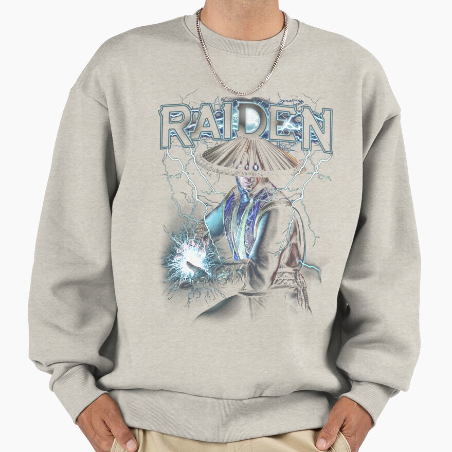 Lord Raiden Mortal Kombat Loose Sweatshirt - Image 3