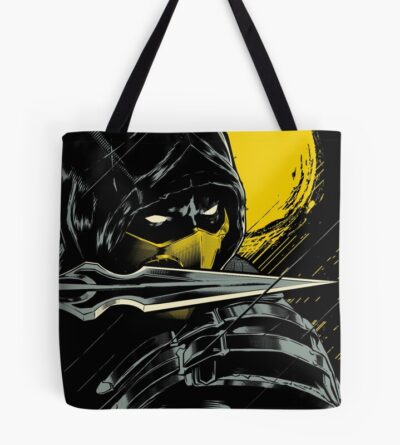 Mortal Kombat Scorpion Serious Ninja Tote Bag