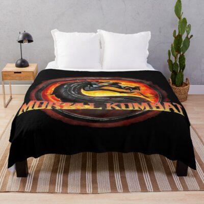 Vintage Mortal Kombat Throw Blanket