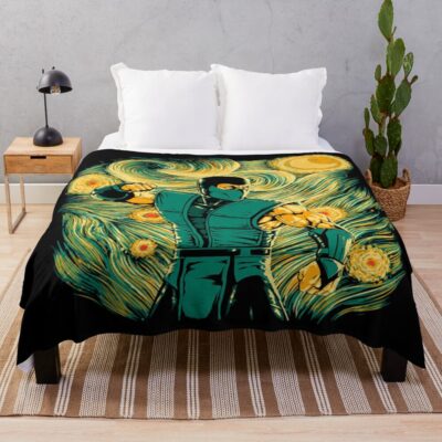 Starry Ice Retro Throw Blanket