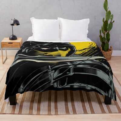 Mortal Kombat Scorpion Serious Ninja Throw Blanket