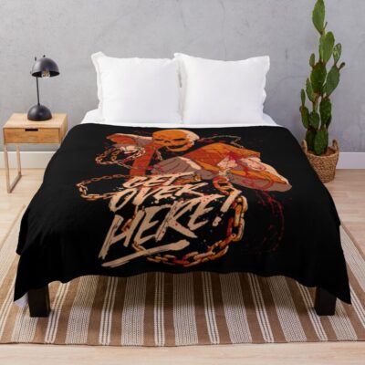 Mortal Kombat Hell Scorpion Throw Blanket
