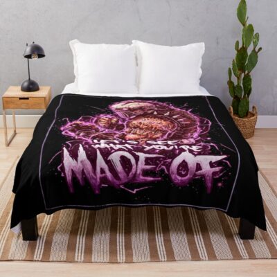 Mortal Kombat Kabal Pink Aura Throw Blanket