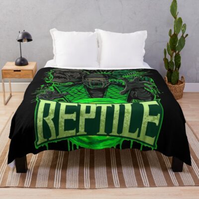 Mortal Kombat Reptile Throw Blanket