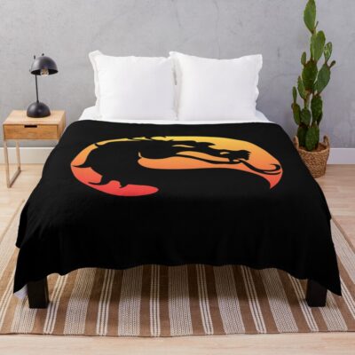 Mortal Kombat Logo Throw Blanket