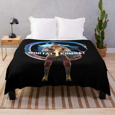 Mortal Kombat 1 Retro Throw Blanket