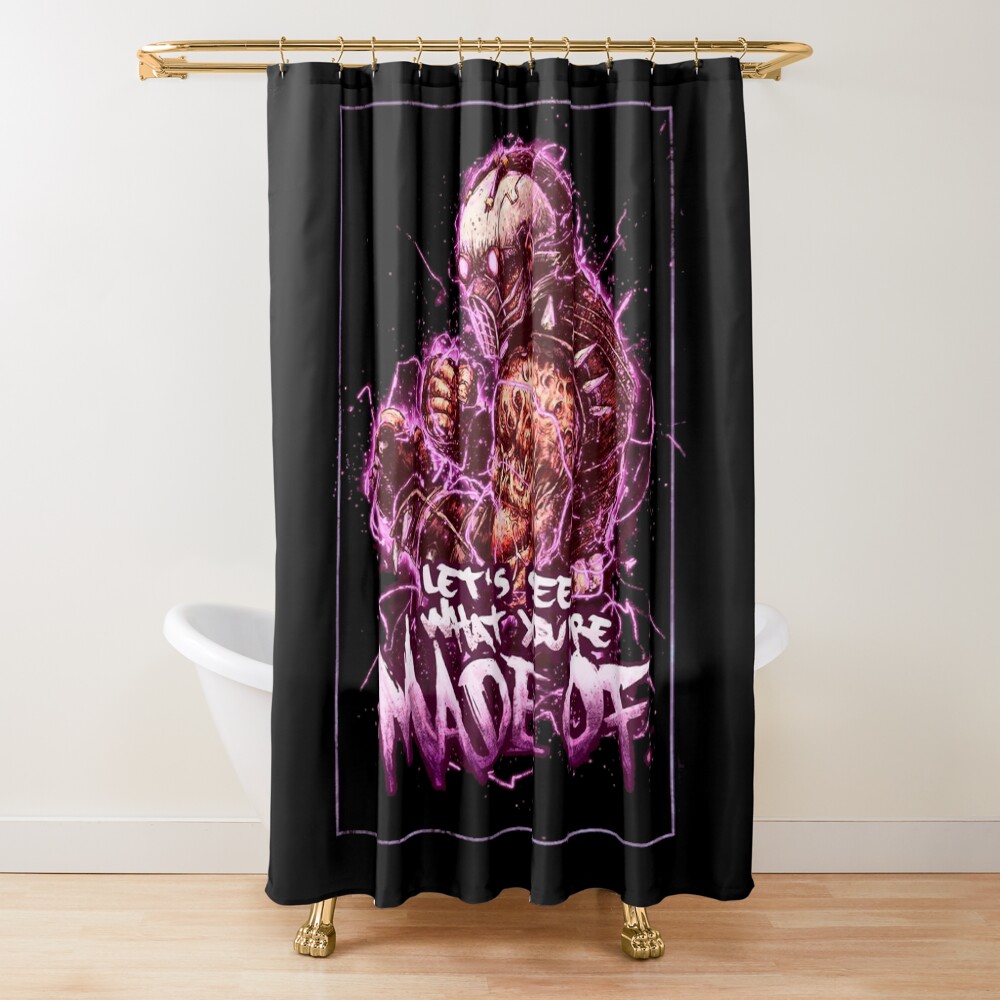 Mortal Kombat Kabal Pink Aura Shower Curtain