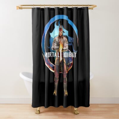 Mortal Kombat 1 Retro Shower Curtain