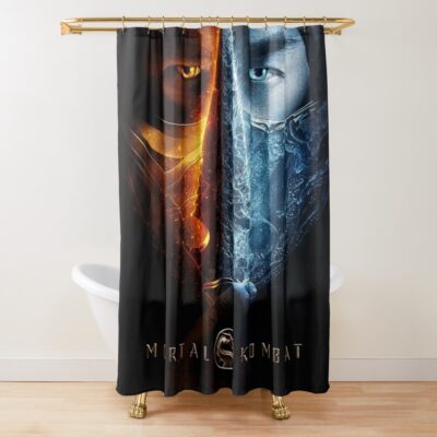 Mortal Kombat Look Vintage Tee Shower Curtain