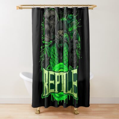 Mortal Kombat Reptile Shower Curtain