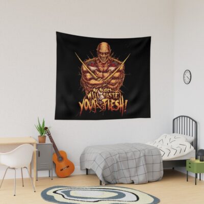 My Blades Will Taste Your Flesh Tapestry