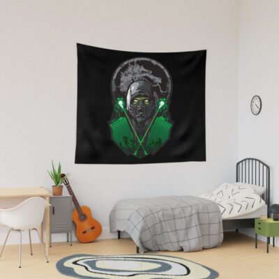 Mortal Kombat Reptile Dripping Acid Tapestry