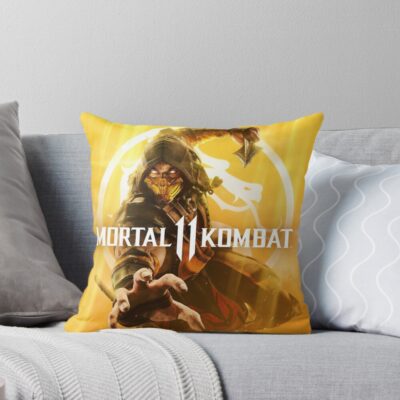 Mortal Kombat 11 Retro Throw Pillow
