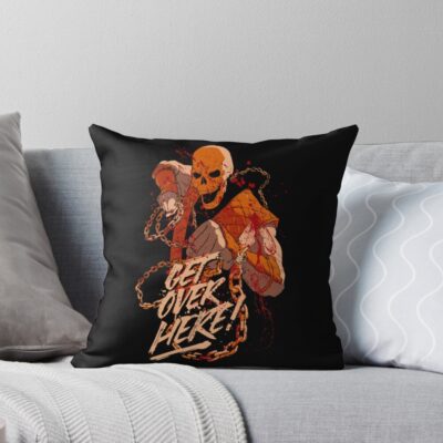 Mortal Kombat Hell Scorpion Throw Pillow