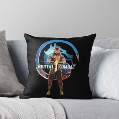 Mortal Kombat 1 Retro Throw Pillow