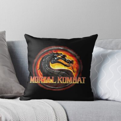 Vintage Mortal Kombat Throw Pillow