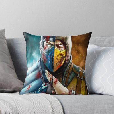 Mortal Kombat Mortal Enemy Throw Pillow